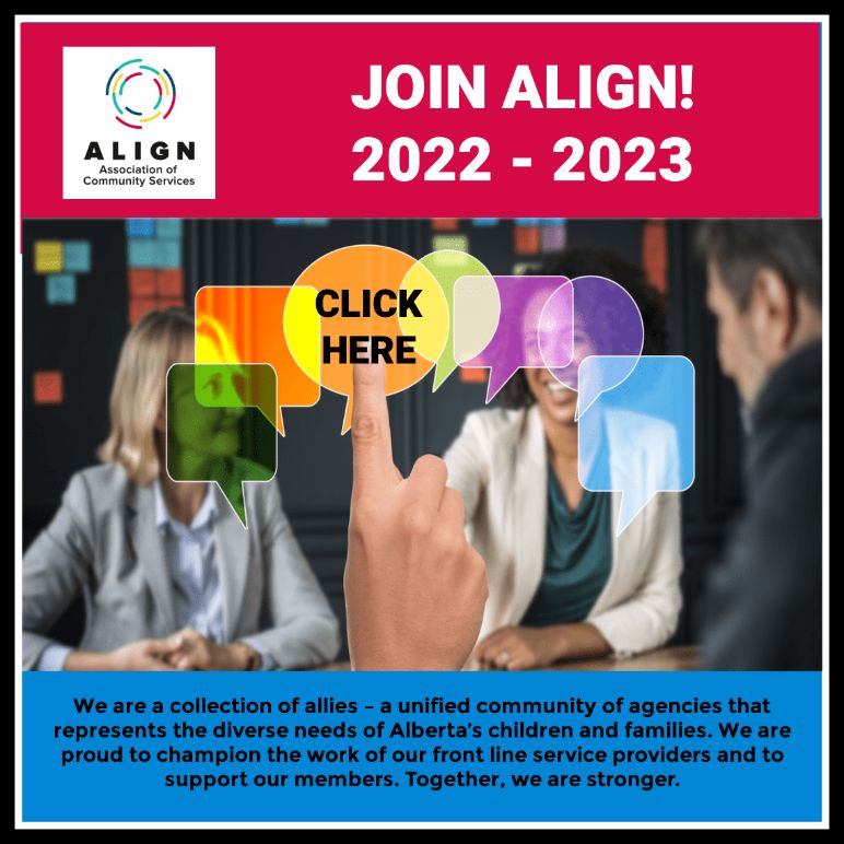 Join ALIGN 2022 -2023 Click Here. Picture of professionals around a table chatings and sharing ideas